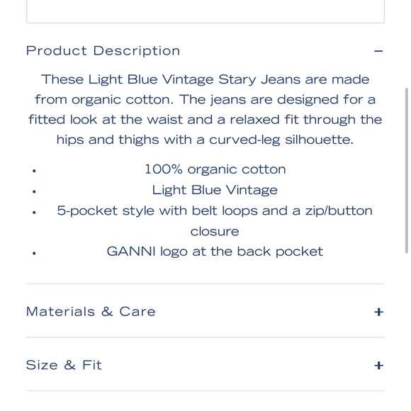 Ganni denim stary jeans - Picture 7 of 7